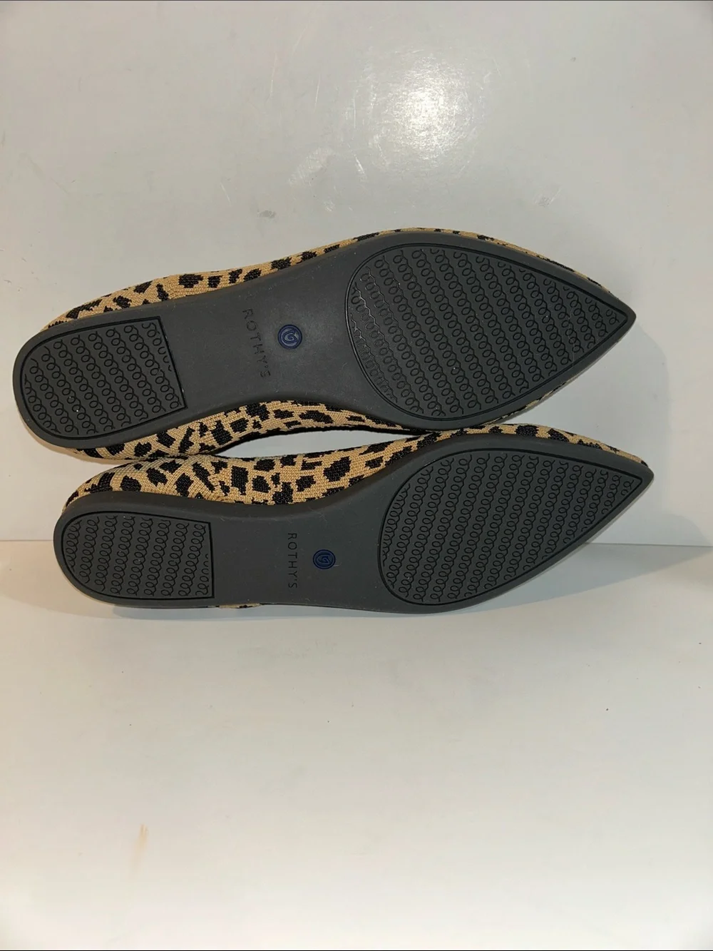 Rothy’s Pointed Tie Leopard Pattern Flats - Picture 10 of 10